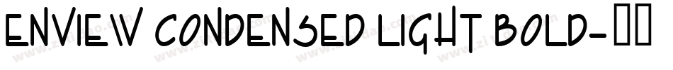 Enview Condensed Light Bold字体转换